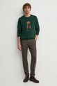 Бавовняна кофта Hackett London HM581285 зелений AW24