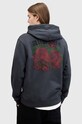 Хлопковая кофта AllSaints MELROSE серый M007NB