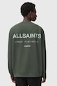 AllSaints felpa in cotone UNDERGROUND M033NB verde NC25