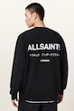 AllSaints bluza bawełniana UNDERGROUND M033NB czarny NC25