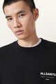 AllSaints bluza bawełniana UNDERGROUND czarny M033NB