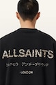 AllSaints bluza bawełniana UNDERGROUND M033NB czarny