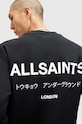Oblečenie Bavlnená mikina AllSaints UNDERGROUND M033NB čierna