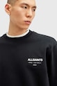 Bavlnená mikina AllSaints UNDERGROUND čierna M033NB