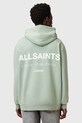 Бавовняна кофта AllSaints UNDERGROUND M034NB зелений AW25