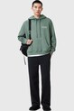 Бавовняна кофта AllSaints UNDERGROUND M034NB зелений