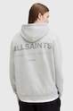 AllSaints bluza bawełniana UNDERGROUND M034NB szary AW25