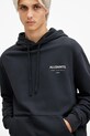 Βαμβακερή μπλούζα AllSaints UNDERGROUND σκούρο μπλε M034NB