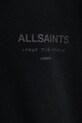 AllSaints bluza bawełniana UNDERGROUND M034NB czarny