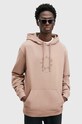 Хлопковая кофта AllSaints TIERRA с капюшоном бежевый M036NB