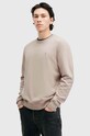 Хлопковая кофта AllSaints RAVEN CREW хлопок бежевый M037NB