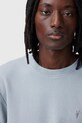 Βαμβακερή μπλούζα AllSaints RAVEN CREW M037NB μπλε SS25