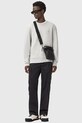AllSaints bluza bawełniana RAVEN CREW M037NB szary