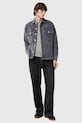 Βαμβακερή μπλούζα AllSaints RAVEN CREW γκρί M037NB