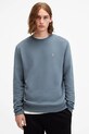 Хлопковая кофта AllSaints RAVEN CREW хлопок голубой M037NB
