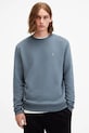 AllSaints hanorac de bumbac RAVEN CREW uni albastru M037NB