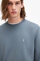 AllSaints hanorac de bumbac RAVEN CREW albastru M037NB