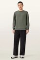 AllSaints bluza bawełniana RAVEN CREW zielony M037NB