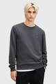 Bavlnená mikina AllSaints RAVEN CREW bavlna sivá M037NB