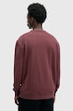 Odjeća Pamučna dukserica AllSaints RAVEN CREW M037NB bordo