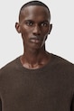 AllSaints sweter z dodatkiem wełny M039KA brązowy AW25