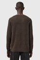 AllSaints sweter z dodatkiem wełny brązowy M039KA