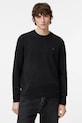 Pulover z volno AllSaints STATTEN Prijazno od planeta črna M039KA