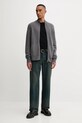 Vlněná mikina AllSaints STATTEN M073KB šedá AW25