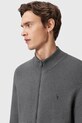 Vlněná mikina AllSaints STATTEN M073KB šedá AW25