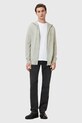AllSaints bluza wełniana MODE MERINO ZIP HOOD zielony M084KB