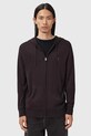 AllSaints bluza wełniana MODE MERINO ZIP HOOD pozostałe brązowy M084KB