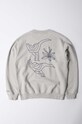 by Parra cotton sweatshirt Duck Attack 52120 gray AW24