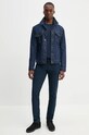 Бавовняний светр Timberland TB0A2BMMZ021 темно-синій AW24