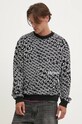 Karl Lagerfeld Jeans bluza wzorzyste czarny 246D1803