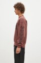 Pamučna dukserica Aries Aged Ancient Column Sweat AR2003302 bordo AW24