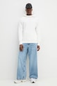 Βαμβακερή μπλούζα C.P. Company 17CMSS026A005086W λευκό AW24