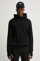 C.P. Company hanorac de bumbac uni negru 17CMSS026A005086W