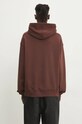 Ρούχα Βαμβακερή μπλούζα ICECREAM Woodgrain Running Dog Popover Hood IC24338 καφέ