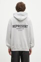 Bavlněná mikina Represent Represent Owners Club Hoodie potisk šedá OCM41113.158