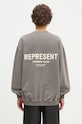 Represent cotton sweatshirt Represent Owners Club cotton gray OCM41115.165