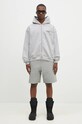 Represent felpa in cotone Represent Owners Club Zip Hoodie OCM41122.158 grigio