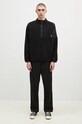 ROA hanorac fleece Polartec Fleece Button Up RBMW0245FA191 negru