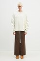 A-COLD-WALL* hanorac de bumbac Shroud Crewneck ACWMW206 bej