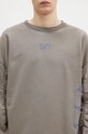 A-COLD-WALL* bluza bawełniana Shroud Crewneck szary ACWMW206