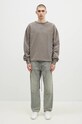 A-COLD-WALL* bluza bawełniana Shroud Crewneck ACWMW206 szary