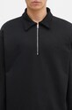 Памучен суичър Norse Projects Ketel Relaxed Organic NORSE Logo Half Zip черен N20.1369.9999