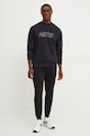 Бавовняна кофта Rossignol HERO RLNMS03 чорний AW24