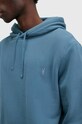 Хлопковая кофта AllSaints RAVEN OTH HOODY M003NZ голубой SS25