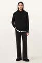 AllSaints pamut melegítőfelső RAVEN OTH HOODY fekete M003NZ