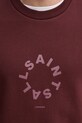Bavlněná mikina AllSaints TIERRA CREW M035NB burgundské